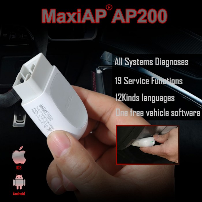 Autel MaxiAP AP200 Bluetooth OBD2 Code Reader