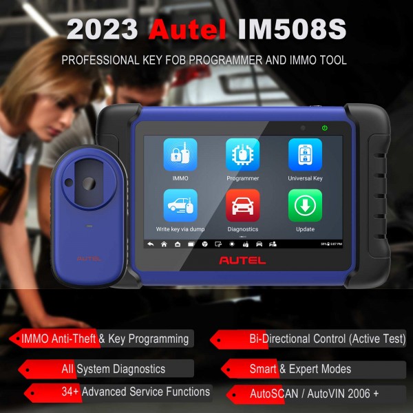 Autel MaxiIM IM508S IMMO and Key Programming Tool with XP200 34+ Services Functions