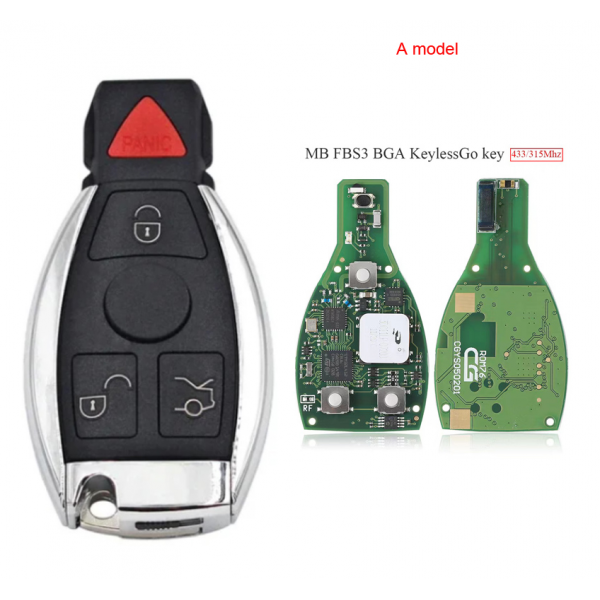 CGDI MB FBS3 BGA KeylessGo Key PCB for Benz 315MHz/433MHz 