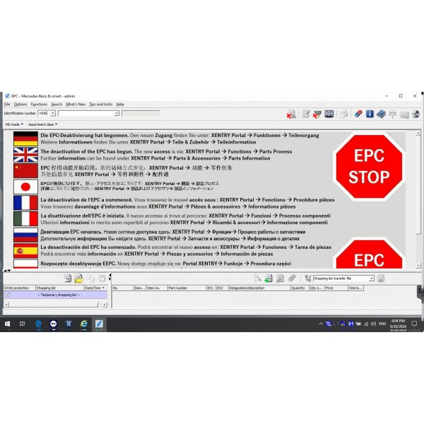 V2024.10 Xentry DAS Win10 SSD Cars and Trucks Software with HHT Vediamo and DTS Manoco for SD Connect C4 C5 C6 Pro