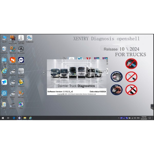 V2024.10 Xentry DAS Win10 SSD Cars and Trucks Software with HHT Vediamo and DTS Manoco for SD Connect C4 C5 C6 Pro