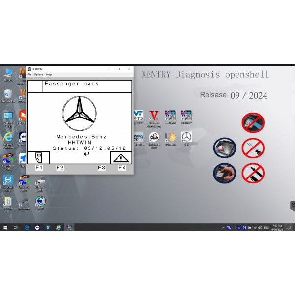 V2024.10 Xentry DAS Win10 SSD Cars and Trucks Software with HHT Vediamo and DTS Manoco for SD Connect C4 C5 C6 Pro