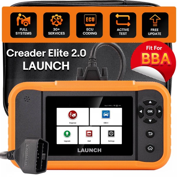 LAUNCH Creader Elite 2.0 BBA OBD2 Scanner for BMW/ Mercedes-Benz/ VW Audi