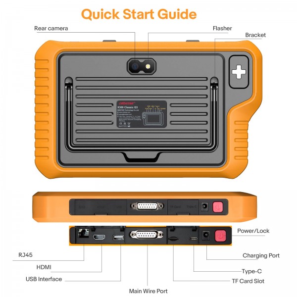 2024 OBDSTAR X300 Classic G3 Key Programmer Support Car/ HD/ E-Car/ Motorcycles/ Jet Ski