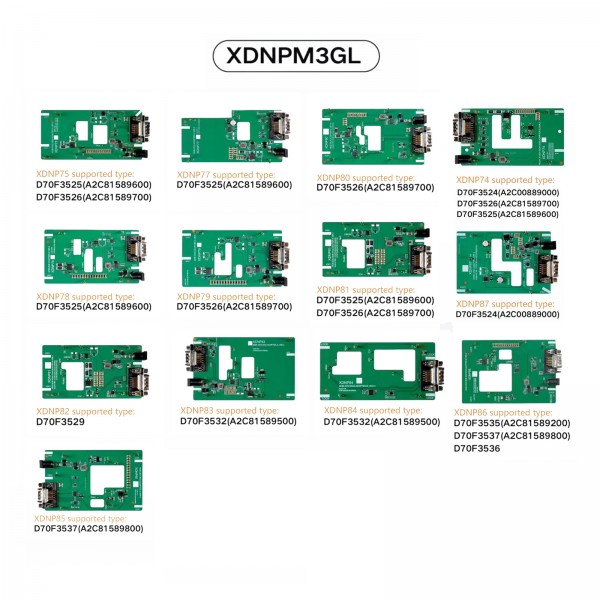 Xhorse MQB48 No Disassembly No Soldering 13 Full Set Adapters XDNPM3GL