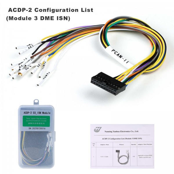 Yanhua ACDP-2 BMW Full Package with Module 1/2/3/4/7/8/11 + License for BMW Key Programming Cluster Correction Get Free B48/ N20/ N55/ B38 Bench Board