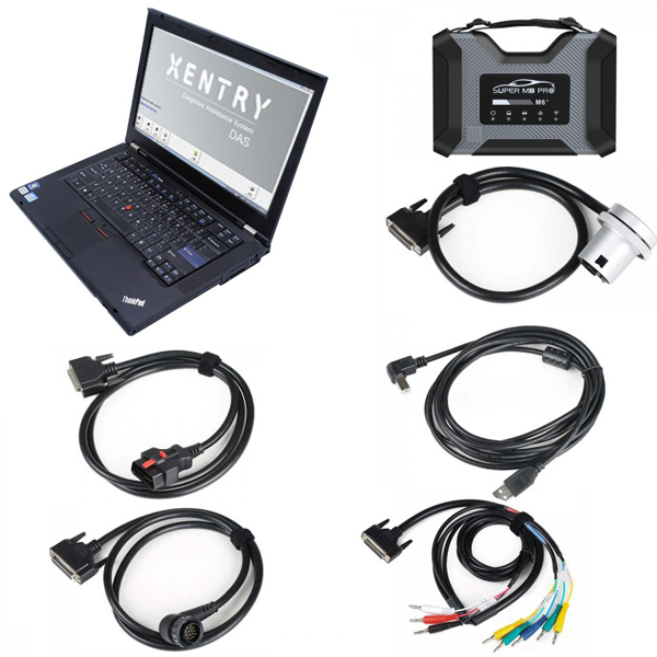 Super MB Pro M6+ and Lenovo T460 I5 8GB 512G SSD Full Package Doip Benz Diagnostic Tool Ready to use