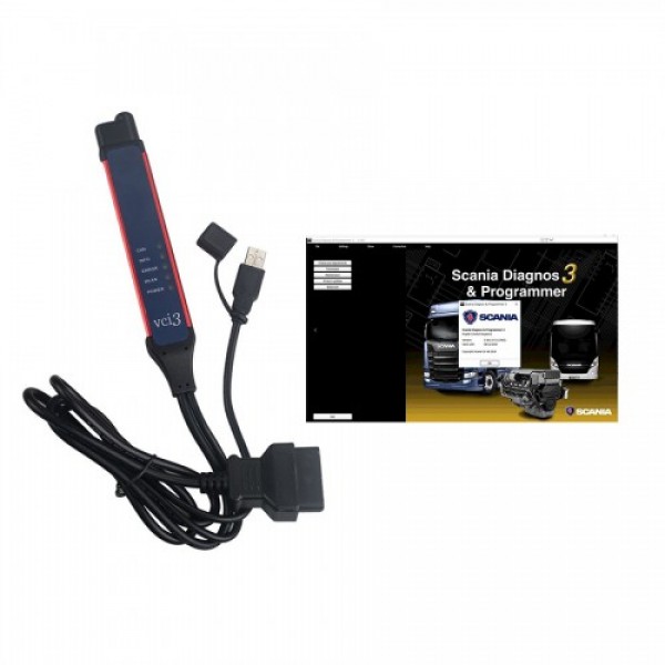 Wifi Scania VCI-3 VCI3 Scanner Latest V2.44 Best Quality Full Chips